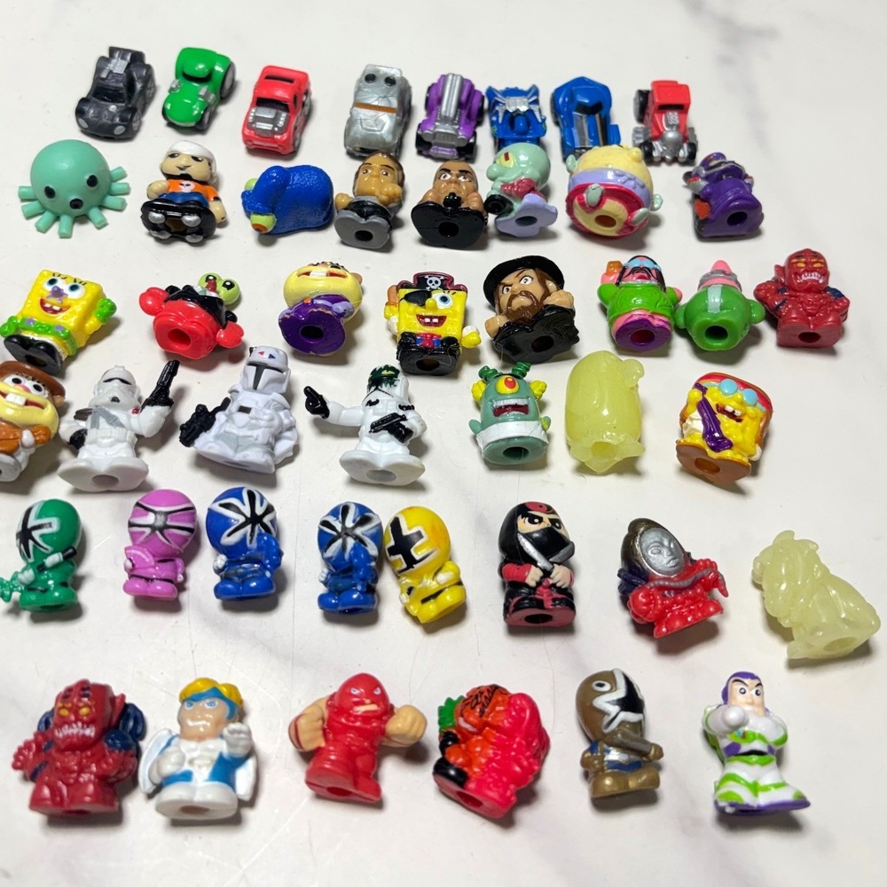 Squinkies Squishy Lot 45 pc SpongeBob Star Wars Power Rangers Buzz Lightyear